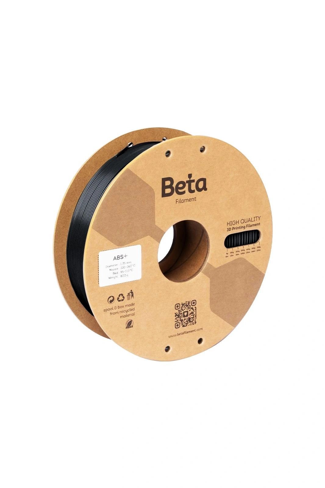 Beta ABS+ Filament Siyah – 1.75mm