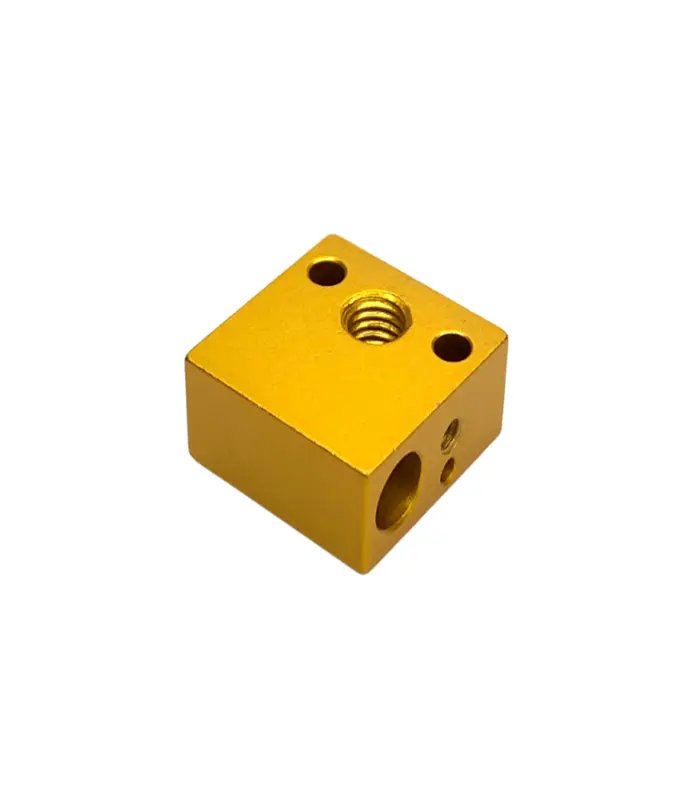 3D Yazıcı MK8/CR10 Uyumlu Isıtıcı Blok(Heating Block) - Sarı
