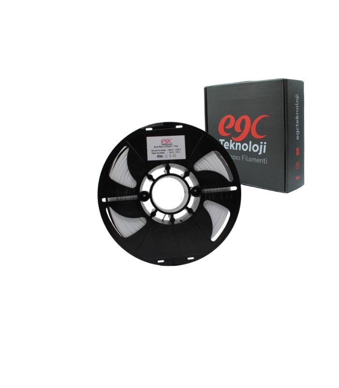 EGC Beyaz Pla Plus Filament - 1 Kg - 1.75mm