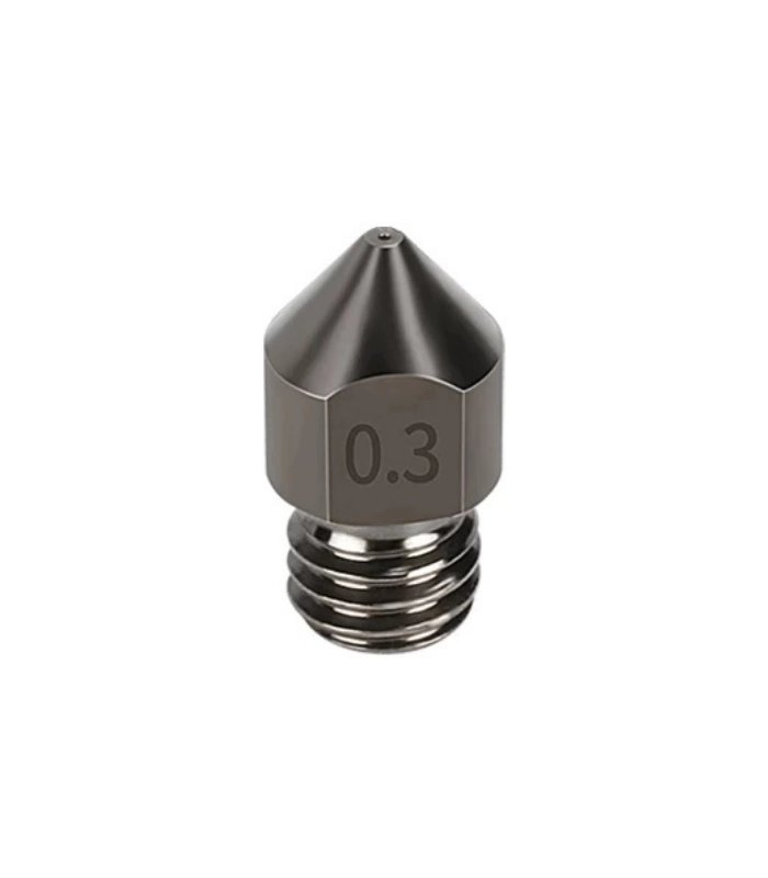 0.3mm Sertleştirilmiş Çelik MK8 Nozzle - Ender 3/CR10 Uyumlu