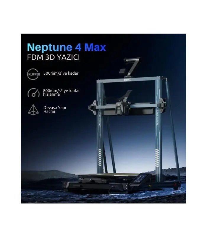 ELEGOO Neptune 4 MAX 3D Yazıcı - 42x42x48cm