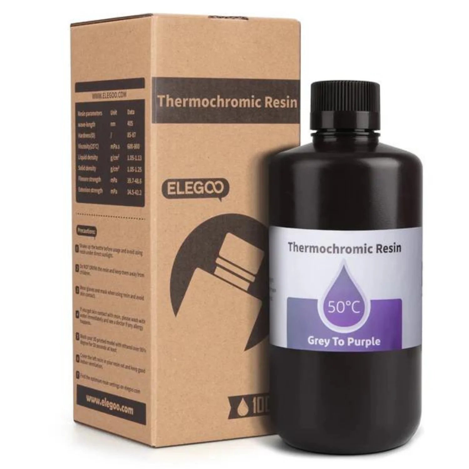 ELEGOO Termokromik Reçine 1000G (Griden Mora)