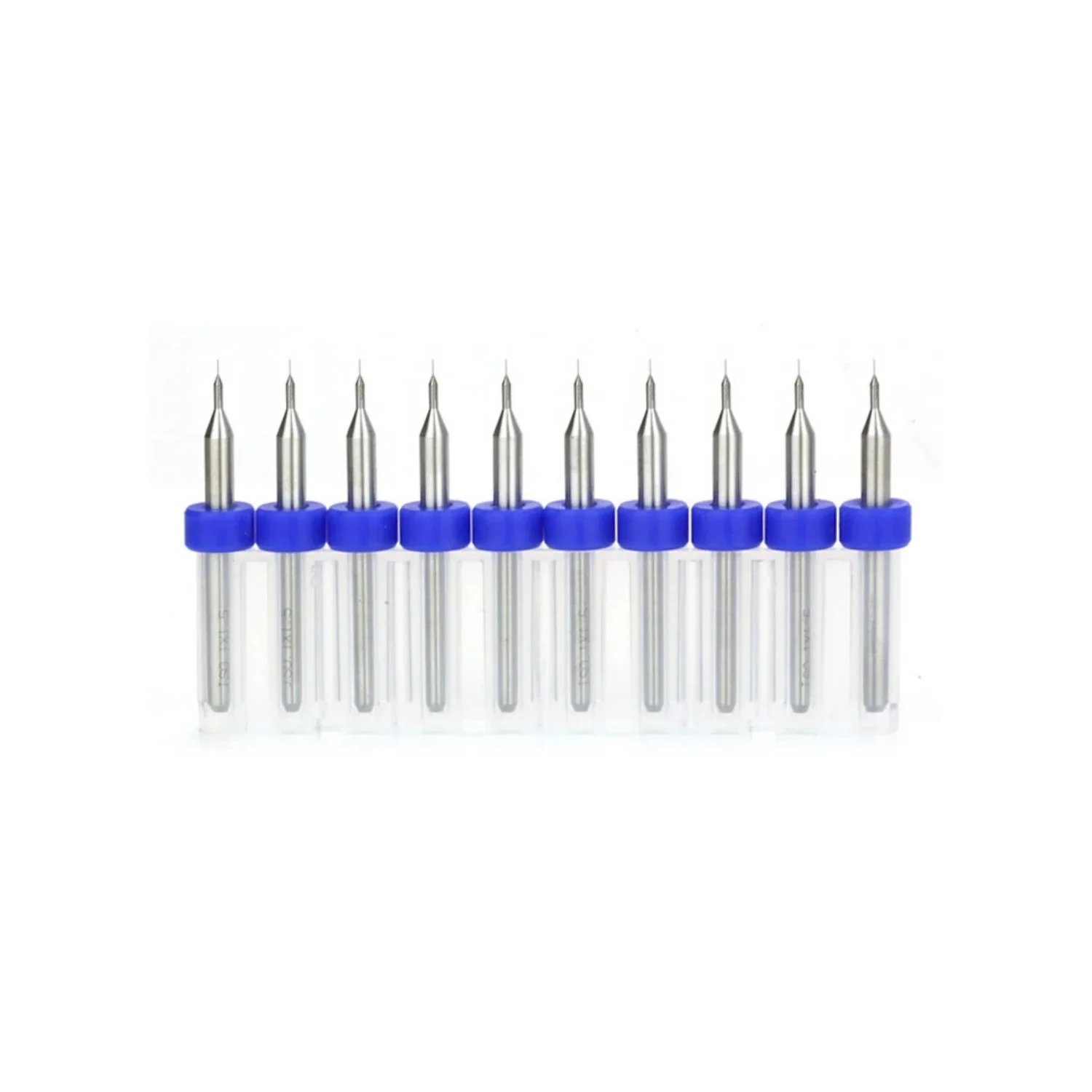 PCB Mini CNC Mikro Karbür Matkap Ucu Seti - 10 Adet 0.1mm Drill Bits