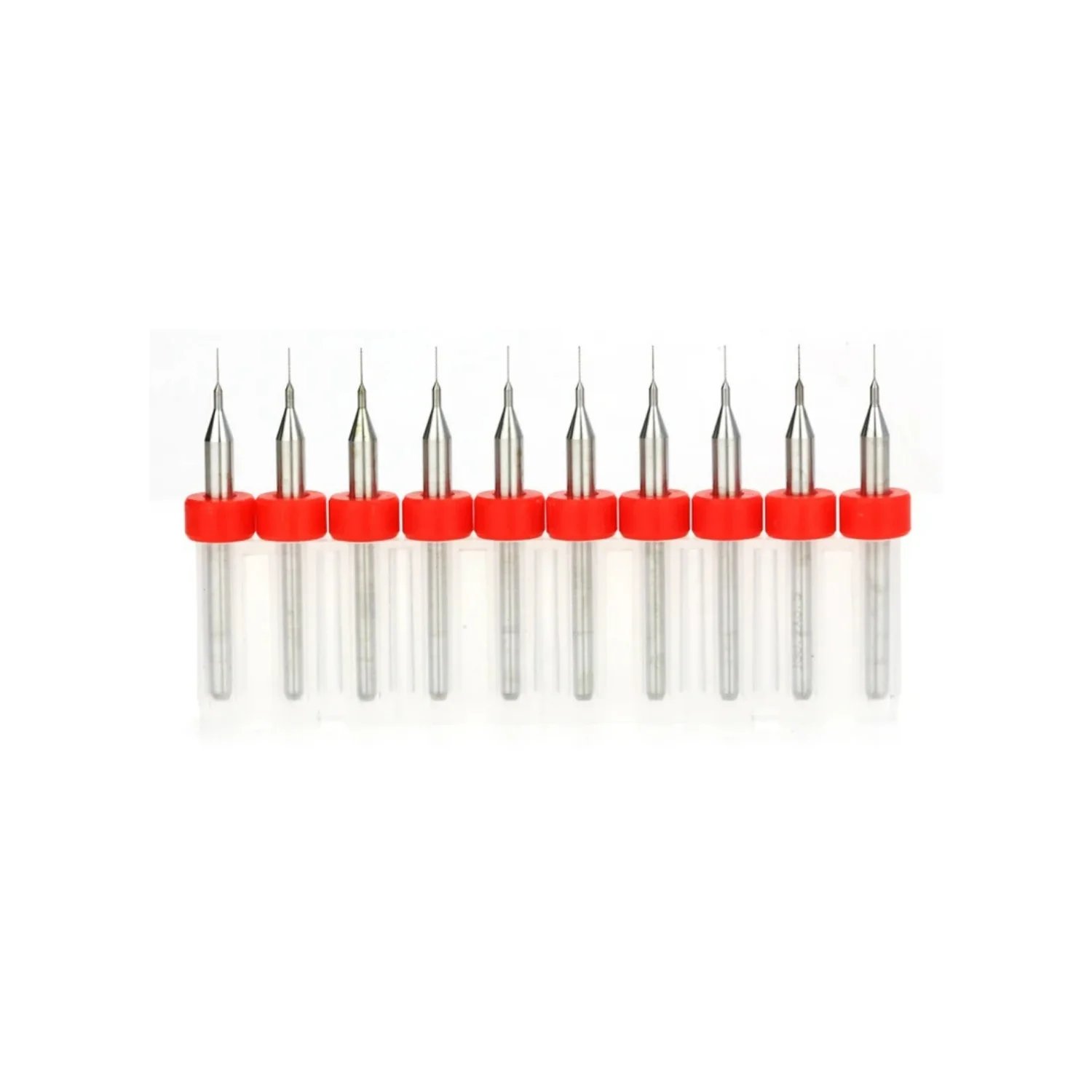 PCB Mini CNC Mikro Karbür Matkap Ucu Seti - 10 Adet 0.2mm Drill Bits