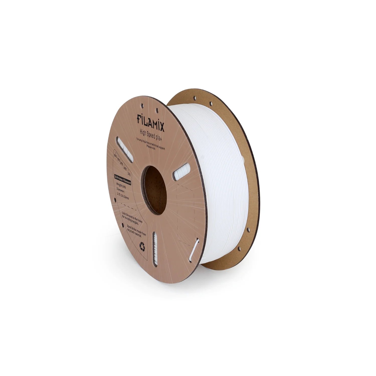 Filamix Beyaz Hyper Speed PLA Filament - 1.75mm - 1 Kg