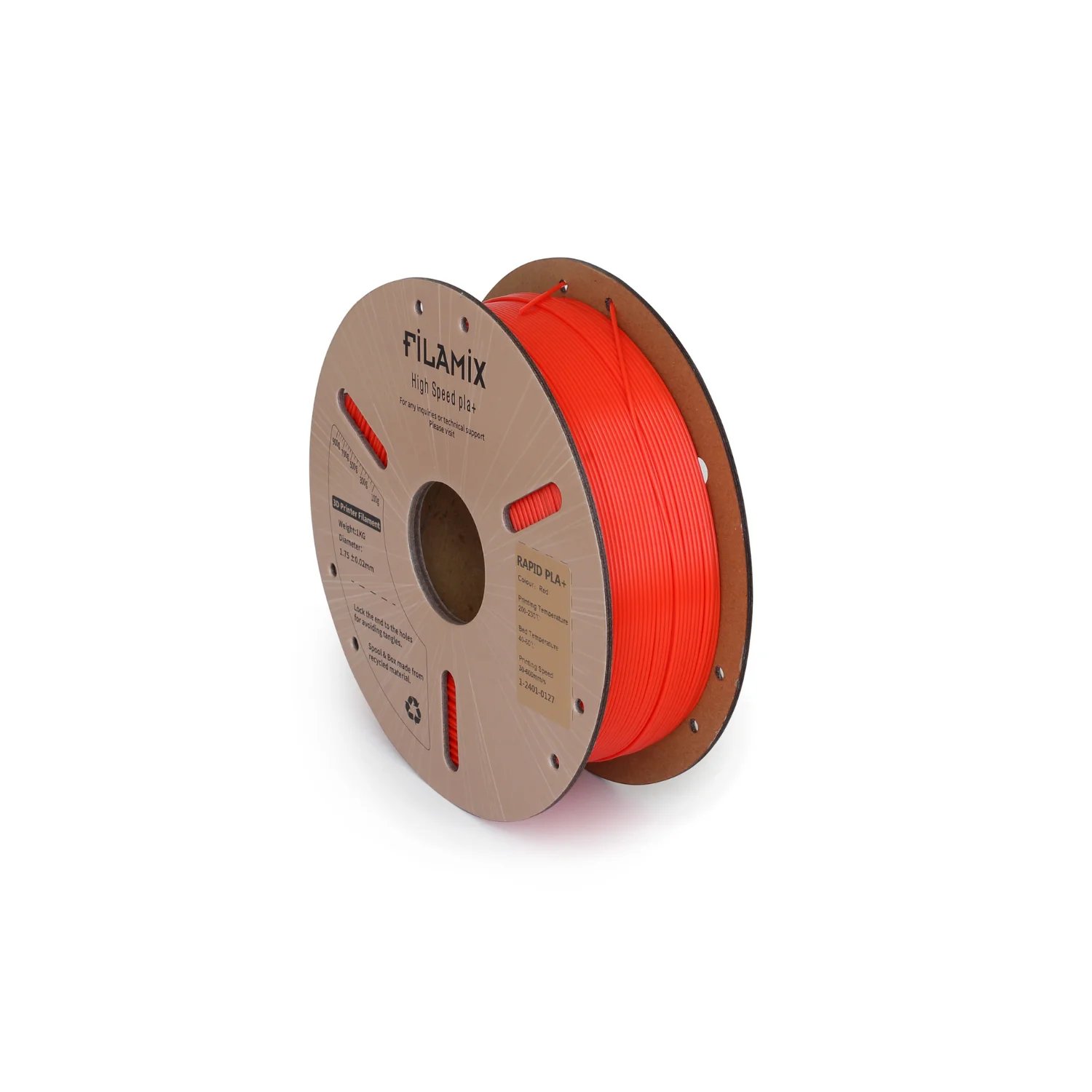 Filamix Kırmızı Hyper Speed PLA Filament - 1.75mm - 1 Kg
