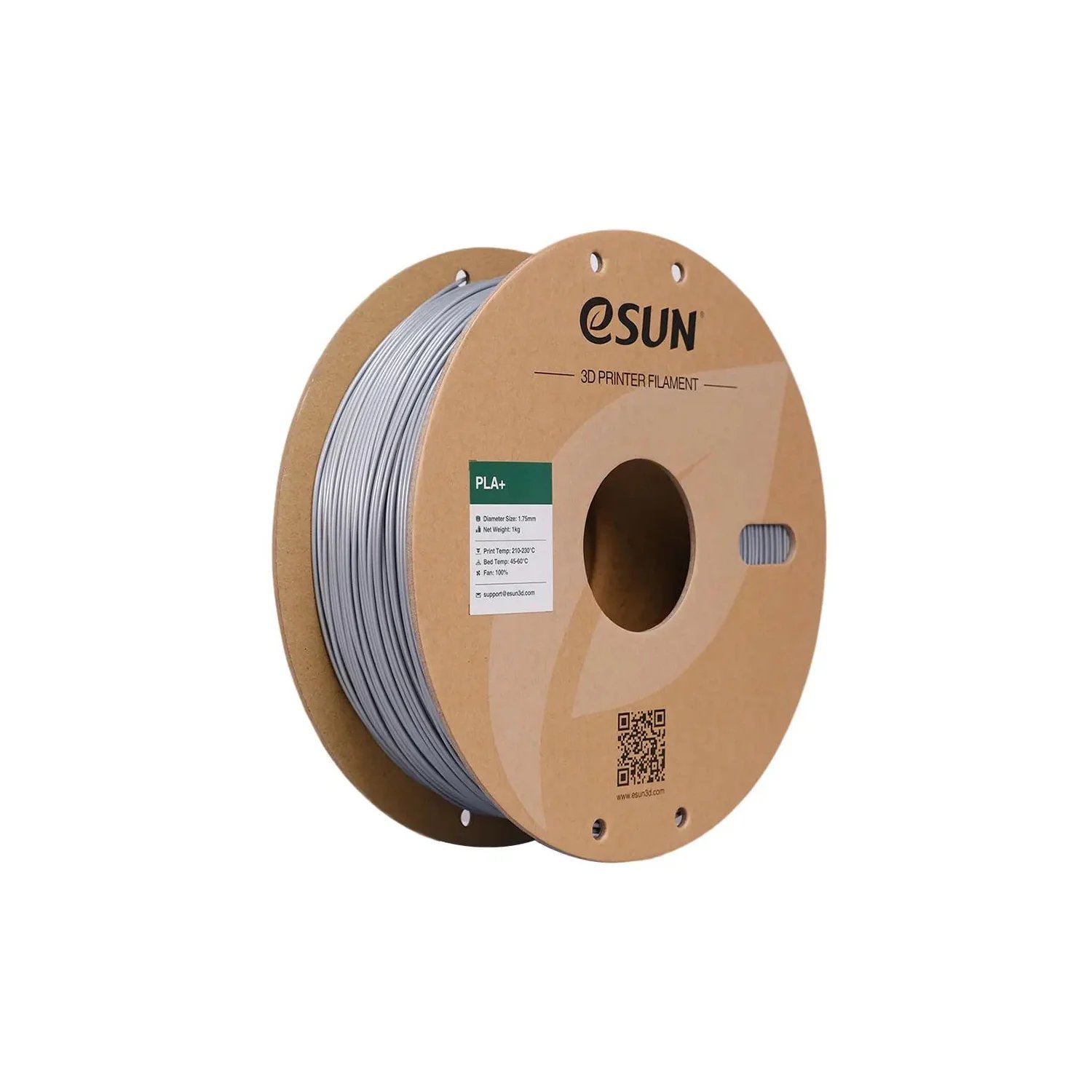 eSUN Gümüş Gri PLA+ (Plus) Filament - 1 Kg - 1.75mm