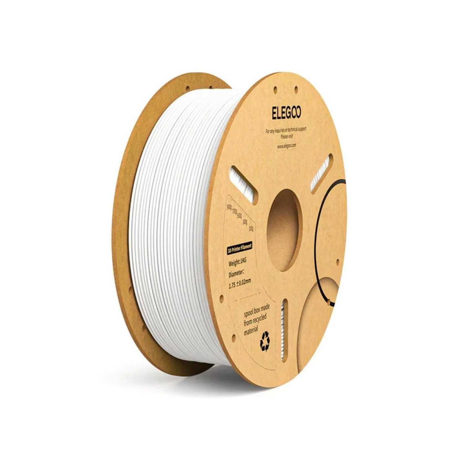 ELEGOO Beyaz PLA Filament 1Kg