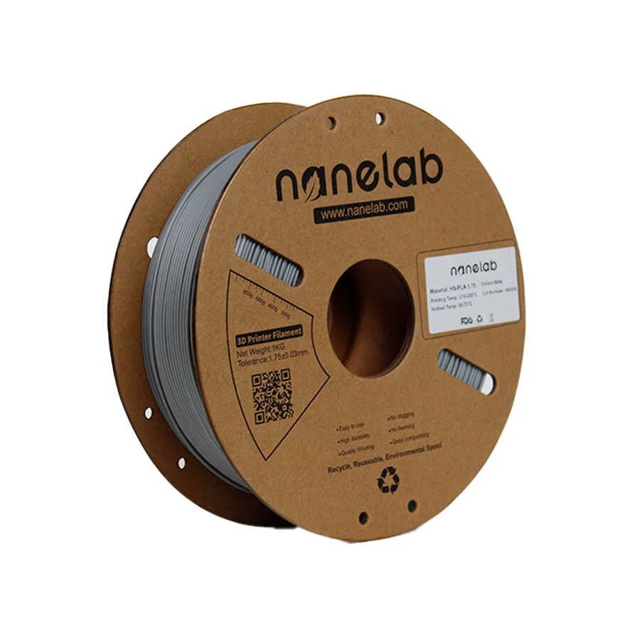 Nanelab Hyper PLA Gri Filament - 1.75mm 1Kg