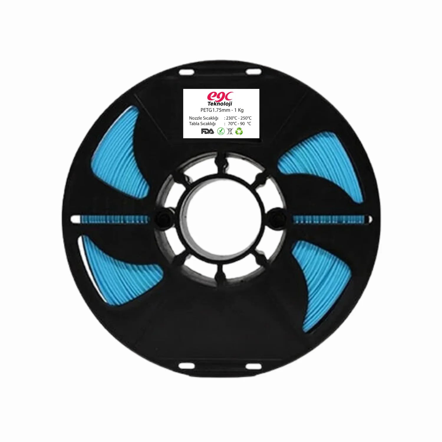 EGC Açık Mavi Petg Filament - 1.75mm - 1Kg