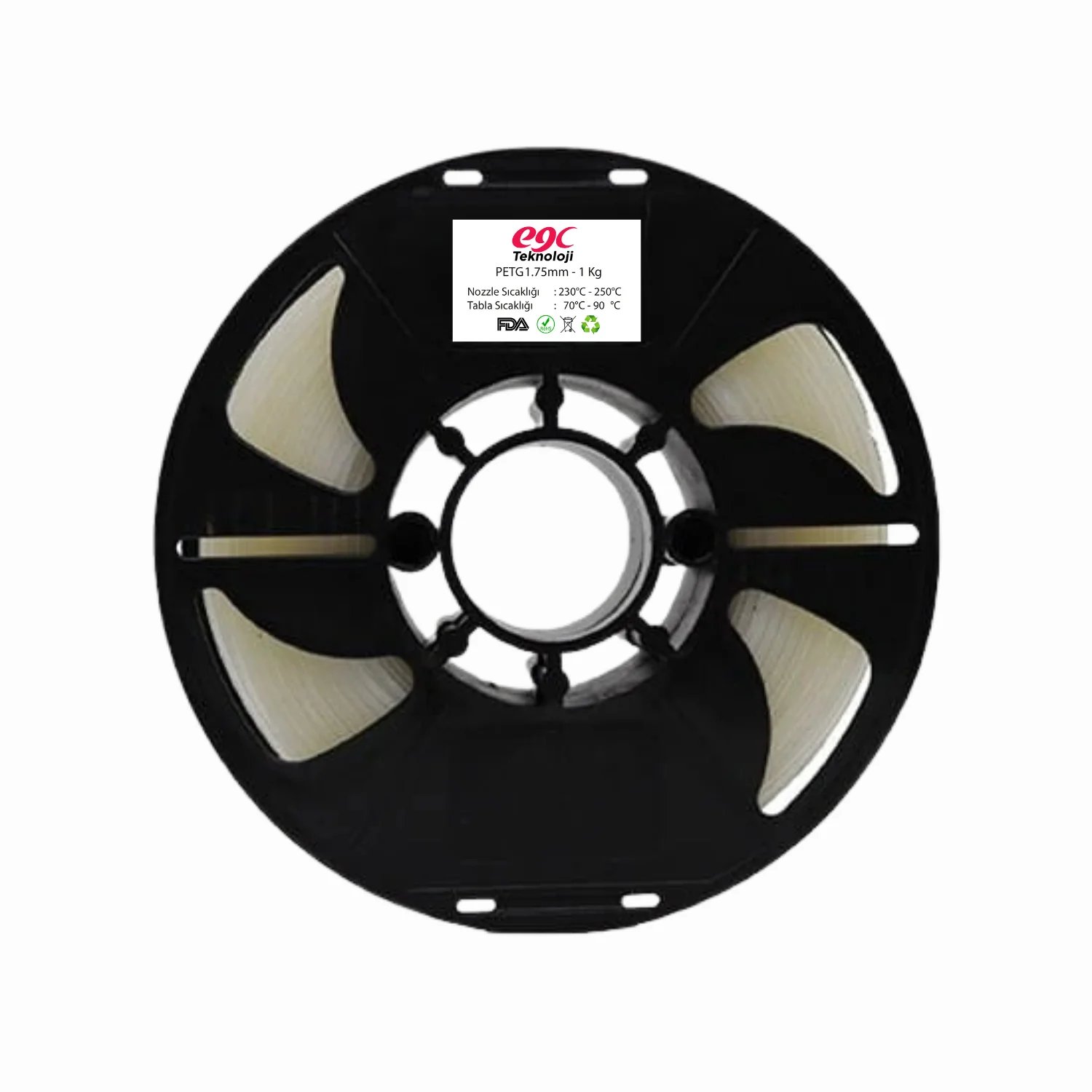 EGC Şeffaf Petg Filament - 1.75mm - 1Kg