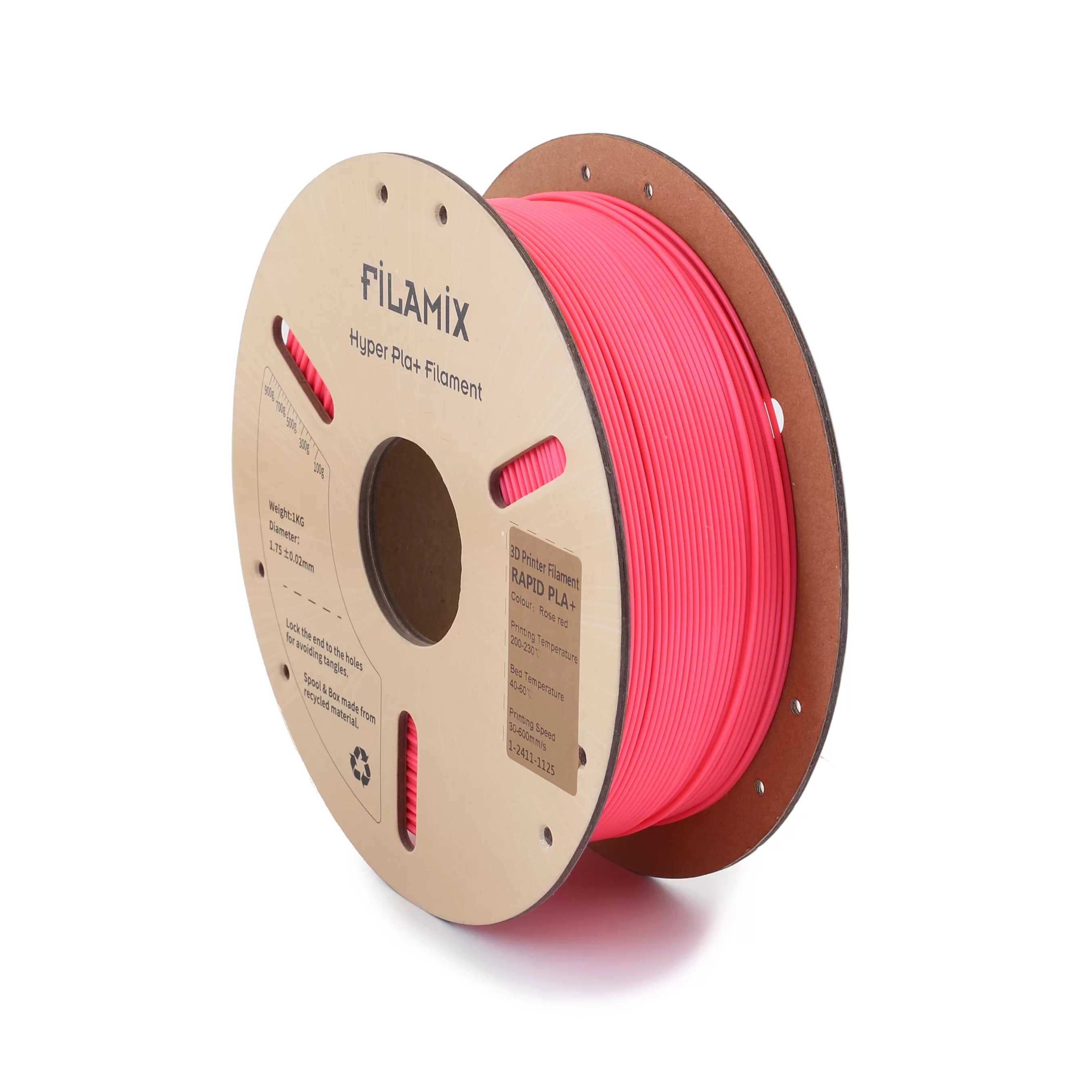 Filamix Rose Hyper Speed PLA Filament - 1.75mm - 1 Kg