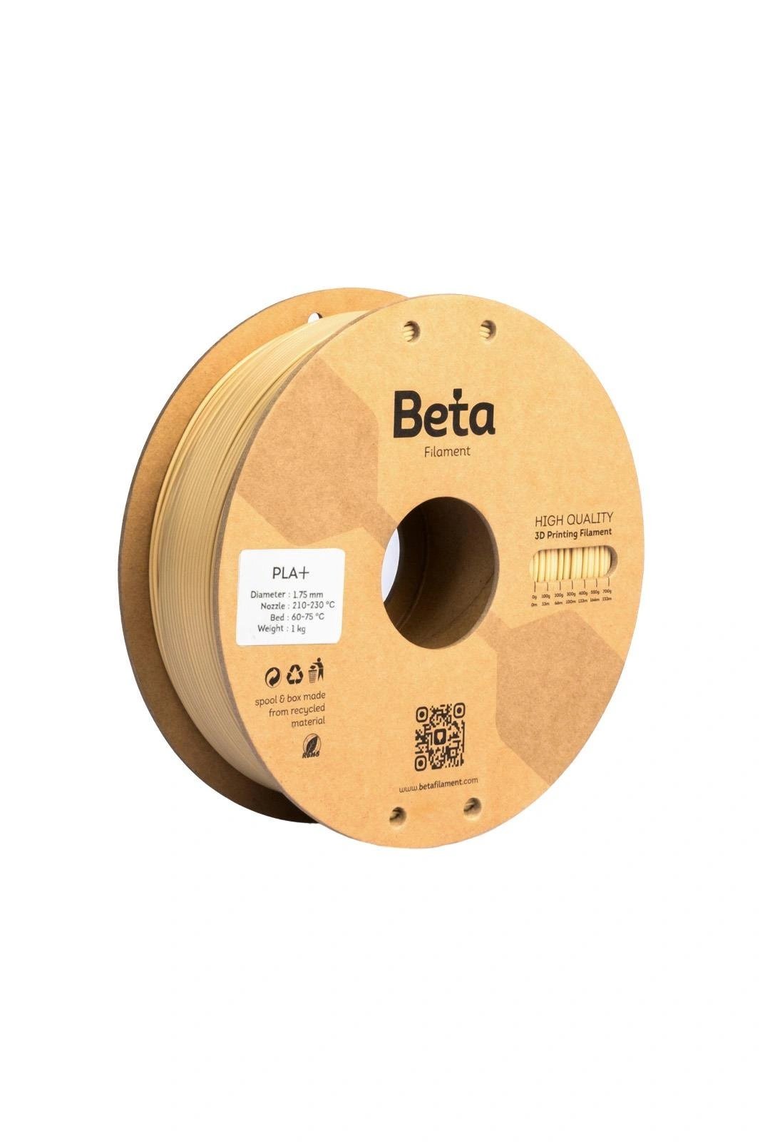 BETA Natural Ten PLA+ Filament - 1.75mm - 1 Kg